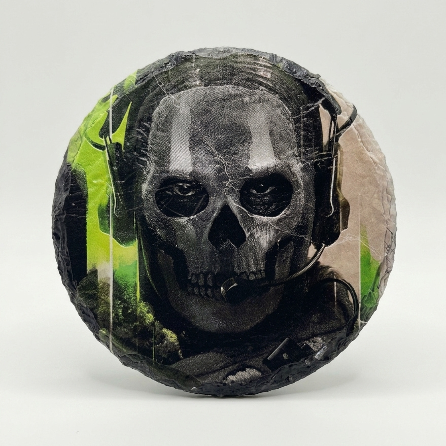 Ghost - Call of Duty Textured Slate Coaster
