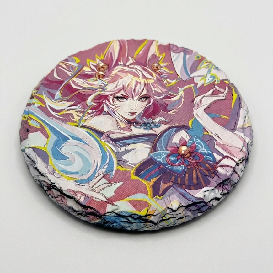 Riftbound Ahri - Textured Slate Coaster