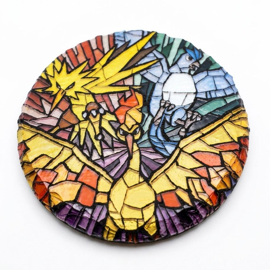 Legendary Birds - Textured Slate Coaster