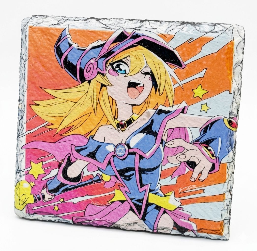 Dark Magician Girl - Textured Slate Coaster